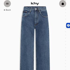KHY x Natasha Zinko classic low rise denim jeans in medium wash